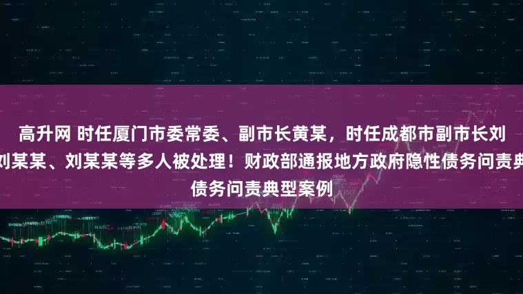 高升网 时任厦门市委常委、副市长黄某，时任成都市副市长刘某某、刘某某、刘某某等多人被处理！财政部通报地方政府隐性债务问责典型案例
